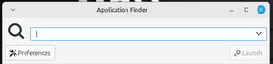 Application Finder dialog box