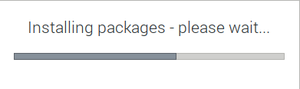 Installing packages - please wait...